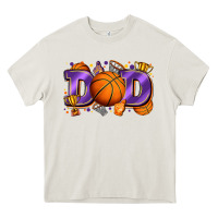 Cream dad basketball Heavy Core Tee - Zillion Design Studio