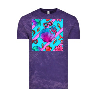 Cloud Purple sea shell Vintage Tee - BundleAndBundleShop