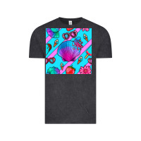 Vintage Black sea shell Vintage Tee - BundleAndBundleShop