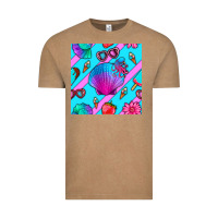 Vintage Coffee sea shell Vintage Tee - BundleAndBundleShop