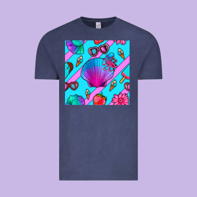 Sea Shell Vintage Tee Designed By Bundleandbundleshop