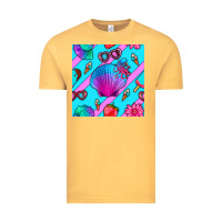 Vintage Mustard sea shell Vintage Tee - BundleAndBundleShop
