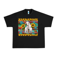 Black goats mom and baby sunflowers gemstones serape leopard glitter wooden Urban Heavy Tee - Artiststas