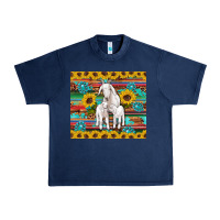 Navy goats mom and baby sunflowers gemstones serape leopard glitter wooden Urban Heavy Tee - Artiststas