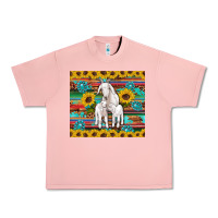 Salmon goats mom and baby sunflowers gemstones serape leopard glitter wooden Urban Heavy Tee - Artiststas