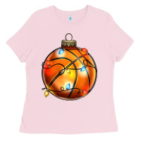 Bubblegum Pink christmas baskeball Ladies Tee - Zillion Design Studio