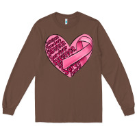 Chestnut heart breast cancer Long Sleeve Tee - MaliasSmallBusiness