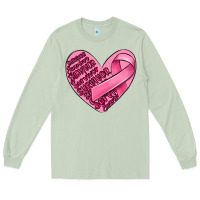 Matcha heart breast cancer Long Sleeve Tee - MaliasSmallBusiness