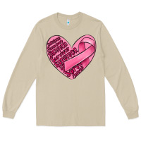 Mushroom heart breast cancer Long Sleeve Tee - MaliasSmallBusiness