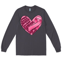 Smoke heart breast cancer Long Sleeve Tee - MaliasSmallBusiness