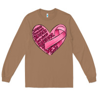 Toasted Coconut heart breast cancer Long Sleeve Tee - MaliasSmallBusiness
