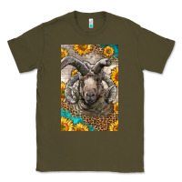 Army Green Western Navajo Churro Sheep Classic Tee - LillyAllenDesigns