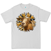 Dove Grey sunflower with goat Premium Tee - RanaPortraitStore
