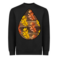 Black Fall Teardrop Heavyweight Sweatshirt - LillyAllenDesigns
