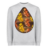 Heather Grey Fall Teardrop Heavyweight Sweatshirt - LillyAllenDesigns