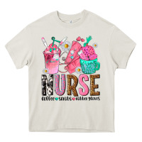 Cream nurse coffee scrubs rubber gloves Heavy Core Tee - texasbilliewilder