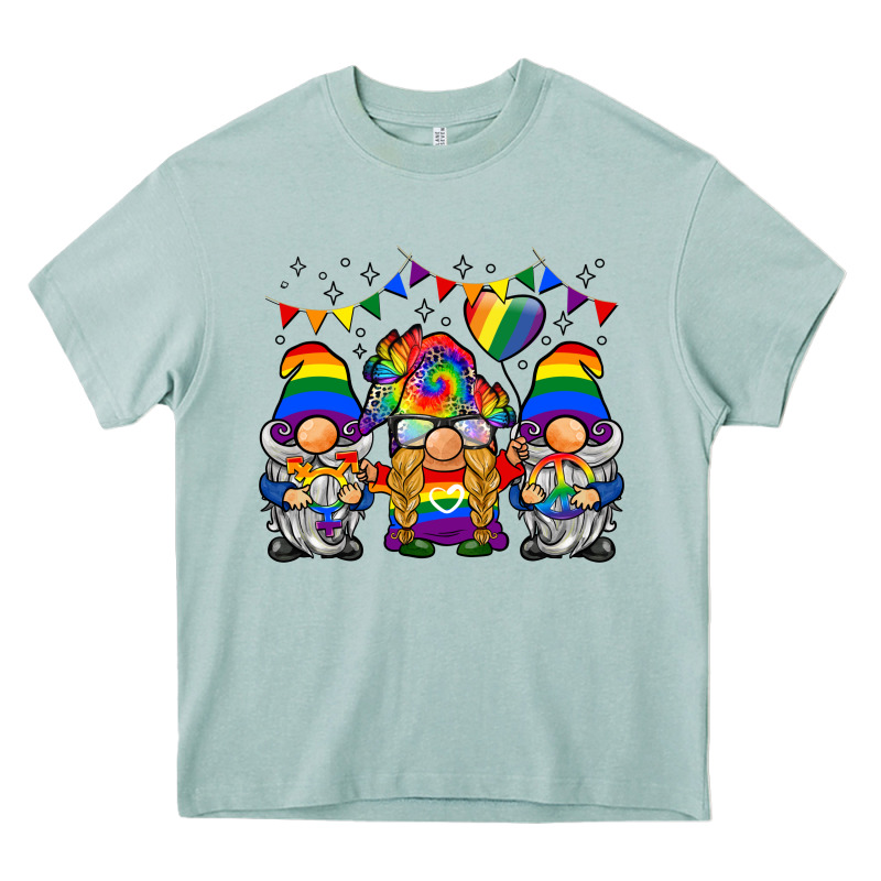 Lgbtq Gnome Heavy Core Tee by BarkalooDesign | Teevron