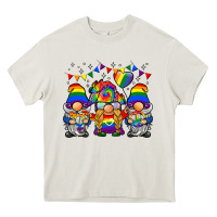 Cream lgbtq gnome Heavy Core Tee - BarkalooDesign