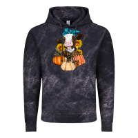 Cloud Black Cow Fall Pumpkin Vintage Hoodie - Artiststas