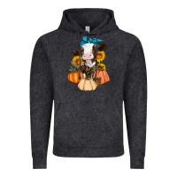 Vintage Black Cow Fall Pumpkin Vintage Hoodie - Artiststas