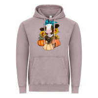 Vintage Zinc Cow Fall Pumpkin Vintage Hoodie - Artiststas