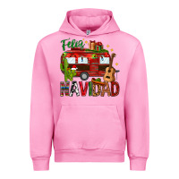 Fuchsia Pink Feliz Navidad Christmas Mexico Urban Hoodie - HowdyJamesFarm