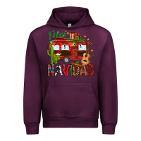 Mauve Wine Feliz Navidad Christmas Mexico Urban Hoodie - HowdyJamesFarm