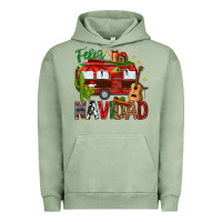 Pigment Oil Green Feliz Navidad Christmas Mexico Urban Hoodie - HowdyJamesFarm