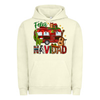 Pigment Pistachio Feliz Navidad Christmas Mexico Urban Hoodie - HowdyJamesFarm