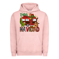Pigment Salmon Feliz Navidad Christmas Mexico Urban Hoodie - HowdyJamesFarm