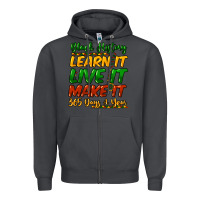 Smoke black history learn it live it make it 365 days a Zipper Hoodie - NancyCooperArtShop