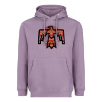 Lavender Red Aztec Thunderbird Heavyweight Hoodie - Bettercallsaul