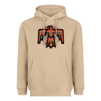 Mushroom Red Aztec Thunderbird Heavyweight Hoodie - Bettercallsaul