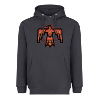 Smoke Red Aztec Thunderbird Heavyweight Hoodie - Bettercallsaul
