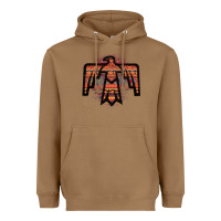 Red Aztec Thunderbird Heavyweight Hoodie | Teevron