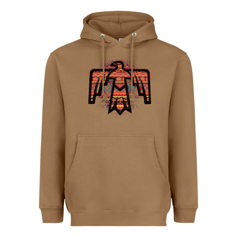 Red Aztec Thunderbird Heavyweight Hoodie by Bettercallsaul | Teevron
