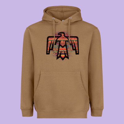 Red Aztec Thunderbird Heavyweight Hoodie Designed By Bettercallsaul