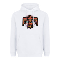 White Red Aztec Thunderbird Heavyweight Hoodie - Bettercallsaul