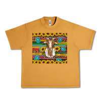Peanut Butter goat sunflowers gemstones serape leopard glitter Urban Heavy Tee - Artiststas