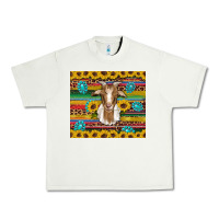 Pistachio goat sunflowers gemstones serape leopard glitter Urban Heavy Tee - Artiststas