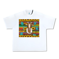 White goat sunflowers gemstones serape leopard glitter Urban Heavy Tee - Artiststas