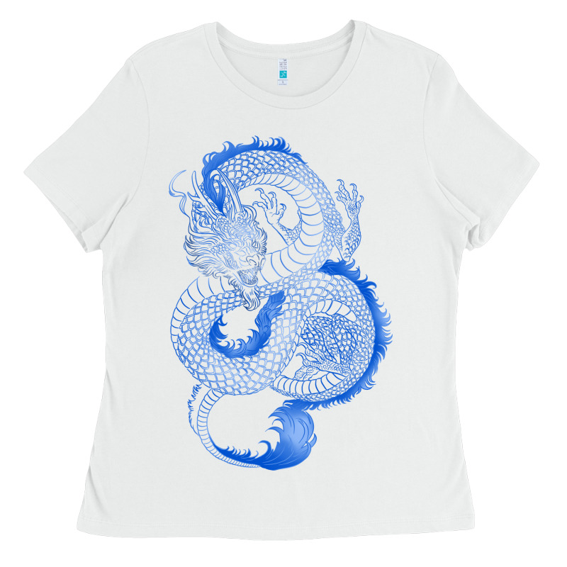 Blue Dragon Ladies Tee by RanaPortraitStore | Teevron