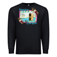 Black Happy Camper Premium Sweatshirt - Bettercallsaul