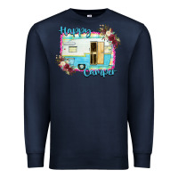 Navy Happy Camper Premium Sweatshirt - Bettercallsaul