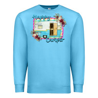 Ocean Blue Happy Camper Premium Sweatshirt - Bettercallsaul