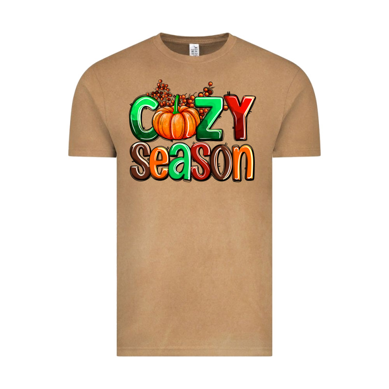 Cozy Season With Fall Colors Palette And Pumpkin Vintage Tee by AdoDesignShop | Teevron