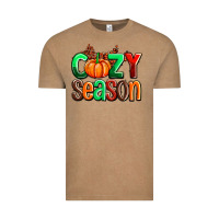 Vintage Coffee cozy season with fall colors palette and pumpkin Vintage Tee - AdoDesignShop