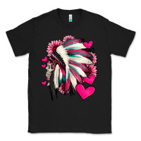 Black indian headdress with hearts valentine's day Classic Tee - Jasminsmagicworld