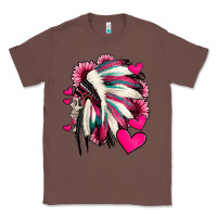 Chestnut indian headdress with hearts valentine's day Classic Tee - Jasminsmagicworld