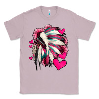 Lilac indian headdress with hearts valentine's day Classic Tee - Jasminsmagicworld